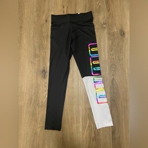 Kids Black and White Leggings with Colorful Accents NWT‎ puma, medium